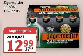 Globus Jägermeister Angebot