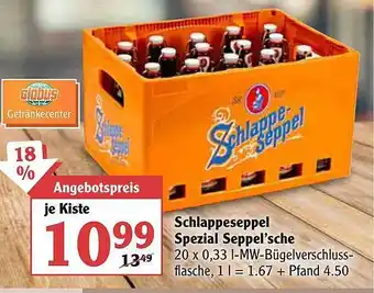 Globus Schlappeseppel Spezial Seppel'sche Angebot