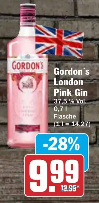 AEZ Gordon's London Pink Gin 0,7 L Flasche Angebot