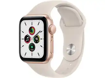 Saturn Apple watch se (gps) 40mm smartwatch aluminium fluorelastomer, 130 - 200 mm, armband: polarstern, gehäuse: gold Angebot