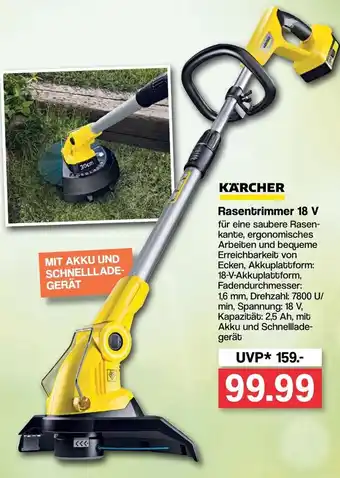 Famila Nord West Kärcher Rasentrimmer 18 V Angebot