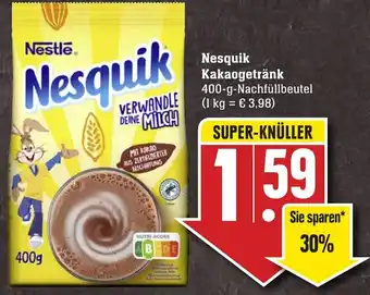 Edeka Neukauf Nesquik Kakaogetränk 400 g Nachfüllbeutel Angebot