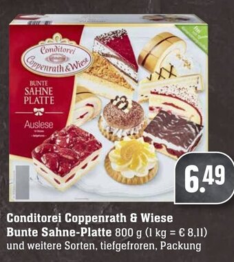 Edeka Neukauf Conditorei Coppenrath & Wiese Bunte Sahne Platte 800 g Packung Angebot