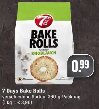 Edeka Neukauf 7 Days Bake Rolls 250 g Packung Angebot