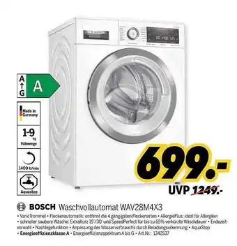 MEDIMAX Bosch Waschvollautomat Wav28mx3 Angebot