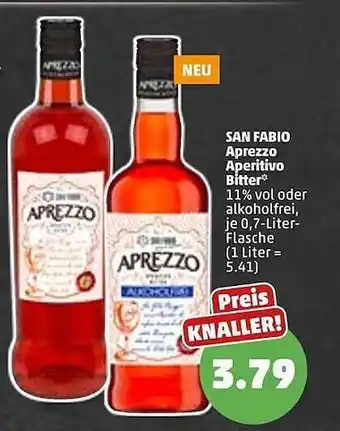 PENNY San Fabio Aprezzo Aperitivo Bitter Angebot