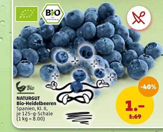 PENNY Naturgut Bio-heidelbeeren Angebot