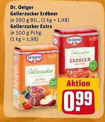 REWE Kaufpark Dr. Oetker Gelierzucker Erdbeer Oder Extra Angebot