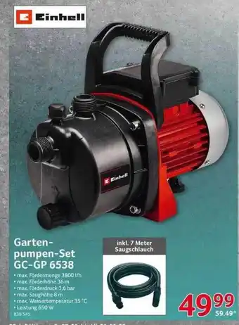 Selgros Einhell Gartenpumpen-set Gc-gp 6538 Angebot