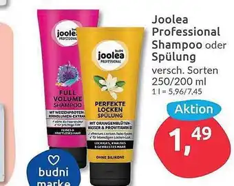 Budni Joolea Professional Shampoo Oder Spulung Angebot