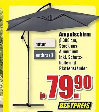 B1 Discount Baumarkt Ampelschirm Angebot