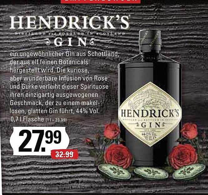 Hendrick's Gin Angebot bei Edeka