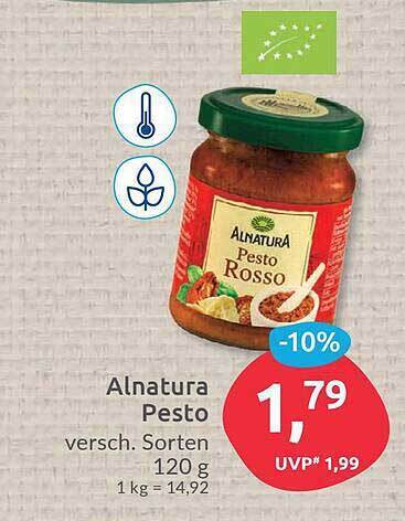 Budni Alnatura Pesto Angebot