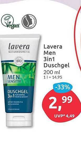 Budni Lavera Men 3in1 Duschgel Angebot