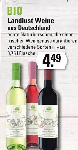 Edeka Bio Landlust Weine Aus Deutschland Angebot