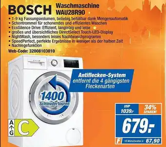 Expert Bosch Waschmaschine Wau28r90 Angebot