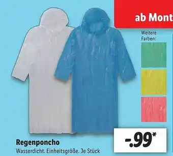 Lidl Regenponcho Angebot