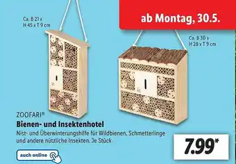 Lidl Zoofari Bienen- Und Insektenhotel Angebot