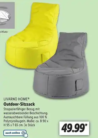 Lidl Livarno Home Outdoor-sitzsack Angebot