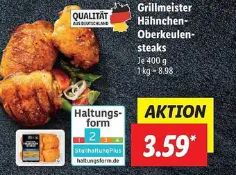 Lidl Grillmeister Hähnchen-oberkeulensteaks Angebot