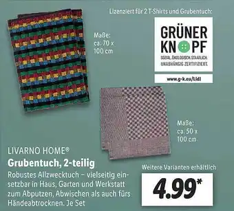 Lidl Livarno Home Grubentuch, 2-tlg Angebot