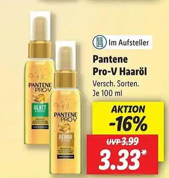 Lidl Pantene Pro-v Haaröl Angebot