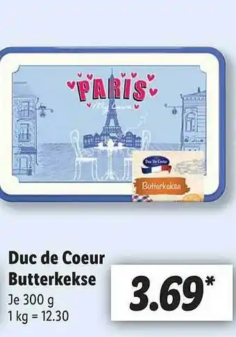 Lidl Duc De Coeur Butterkekse Angebot