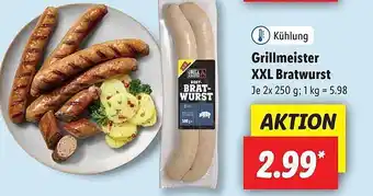 Lidl Grillmeister XXL Bratwurst Angebot