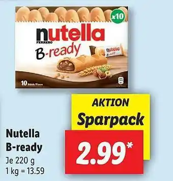 Lidl Nutella B-ready Angebot