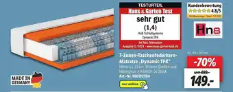 Lidl 7-zonen-taschenfederkern-matratze „dynamic Tfk“ Angebot