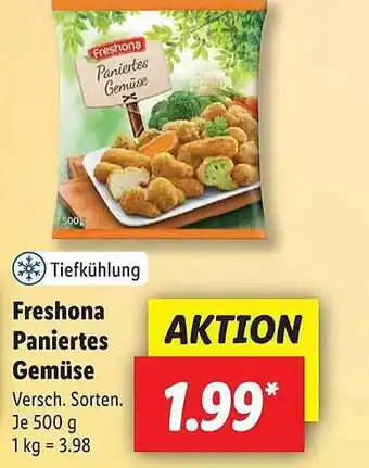 Lidl Freshona Paniertes Gemüse Angebot