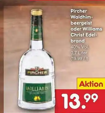 Netto Marken-Discount Pircher Waldhim Beergeist Oder Williams Christ Edel Angebot