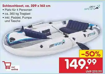 Netto Marken-Discount Art Sport Schlauchboot Angebot