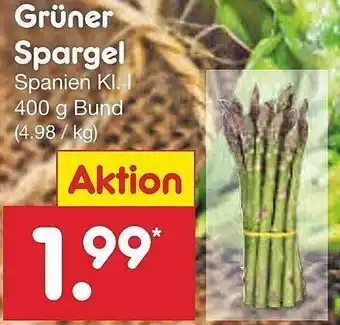 Netto Marken-Discount Grüner Spargel Angebot