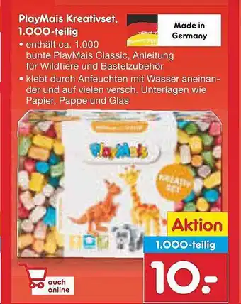 Netto Marken-Discount Playmais Kreativset, 1.000-teilig Angebot