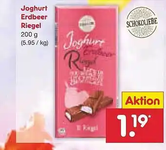 Netto Marken-Discount Joghurt Erdbeer Riegel Angebot