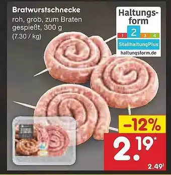 Netto Marken-Discount Bratwurstschnecke Angebot