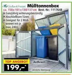 Norma24 Garten & Freezet Mülltonnenbox Angebot