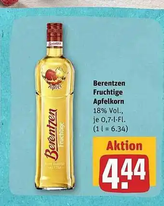 REWE Berentzen Fruchtige Apfelkorn Angebot