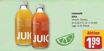 REWE Lemonaid Juice Angebot