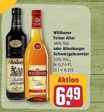 REWE Wilthener Feiner Alter Oder Altenburger Schwarzgebrannter Angebot