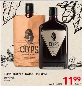 Selgros Co'ps Kaffee-kolanuss Likör Angebot