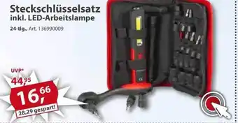 Sonderpreis Baumarkt Steckschlüsselsatz Inkl. Led-arbeitslampe Angebot