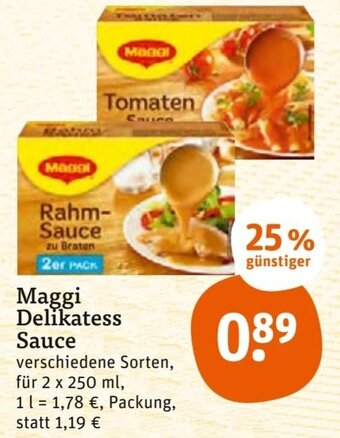 tegut Maggi Delikatess Sauce Angebot