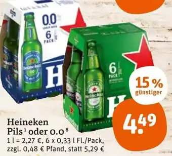 tegut Heineken Pils oder 0.0 Angebot