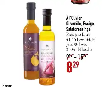 Galeria Markthalle A L'Olivier Olivenole, Essige, Salatdressings 250 ml Angebot