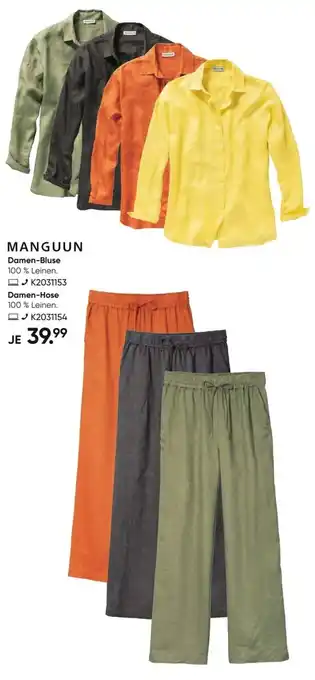 Galeria Manguun Damen Bluse oder Damen Hose Angebot