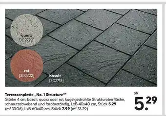 Hellweg Terrassenplatte „no. 1 Structure” Angebot