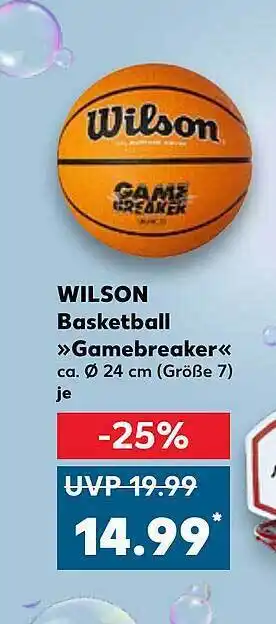 Kaufland Wilson Basketball „gamebreaker” Angebot