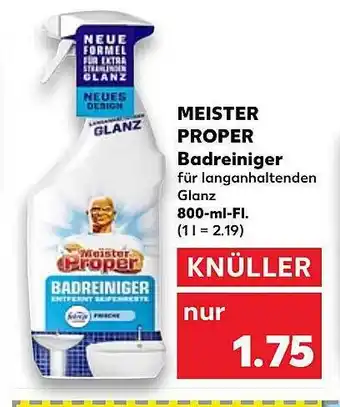 Kaufland Meister Proper Badreiniger Angebot